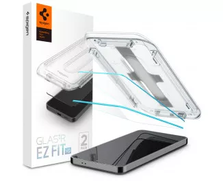 Стекло для Samsung Galaxy S24 Spigen tR EZ Fit HD (2 Pack) (AGL07440)