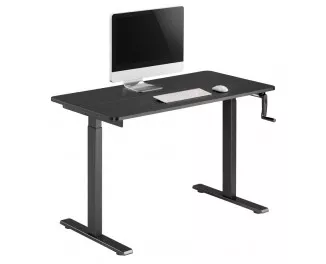 Стол компьютерный 2E СЕ120B-MECHANIC, регулировка высоты, механика, 72/120х120x60см, чёрный