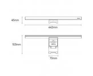Светодиодная лампа Baseus i-wok2 Series USB Asymmetric Light Source Screen Hanging Light (Youth) (DGIW000101)