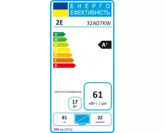 Телевизор 2E 2E-32A07KW