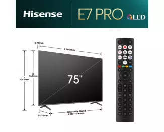 Телевизор Hisense 75E7NQ PRO
