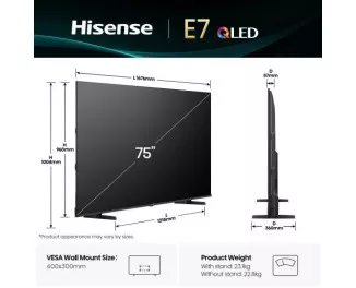 Телевізор Hisense 75E7Q