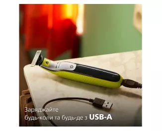 Триммер для бороды и усов PHILIPS OneBlade 360 Face QP2734/20