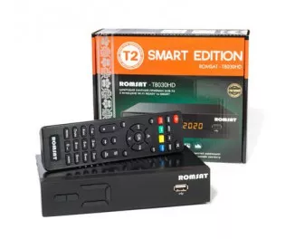 ТВ-тюнер цифровой Romsat T8030HD Black (DVB-T2)