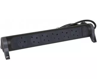 Удлинитель Legrand премиум, поворотный, 6хSchuko, 16А, 3м, черный (694540)