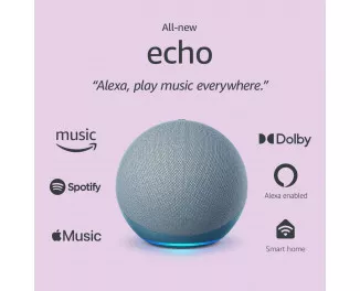 Умная колонка Amazon Echo (4th Generation) с голосовым ассистентом Amazon Alexa Twilight Blue