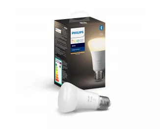 Розумна лампа PHILIPS Hue Single Bulb E27, 9W(60Вт), 2700K, White, Bluetooth, що димується (929001821618)