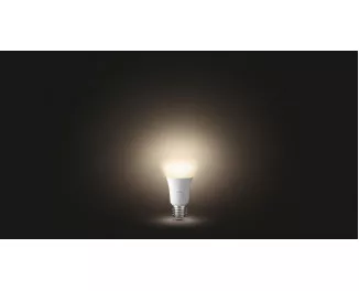 Умная лампа PHILIPS Hue Single Bulb E27, 9W(60Вт), 2700K, White, Bluetooth, диммируемая (929001821618)