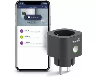 Умная розетка Perenio Power Link Black (PEHPL02)