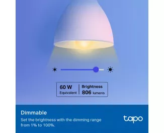 Умная светодиодная лампа TP-Link Tapo L530E N300 (TAPO-L530E-4-PACK)