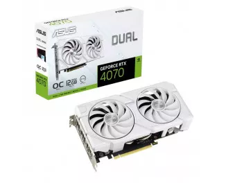 Видеокарта ASUS GeForce RTX 4070 Dual EVO White OC Edition 12GB GDDR6X (DUAL-RTX4070-O12G-EVO-WHITE)