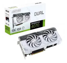 Видеокарта ASUS GeForce RTX 4070 Dual OC Edition White 12GB GDDR6X (DUAL-RTX4070-O12G-WHITE)