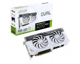 Відеокарта ASUS GeForce RTX 4070 SUPER Dual White Edition 12GB GDDR6X (DUAL-RTX4070S-12G-WHITE)