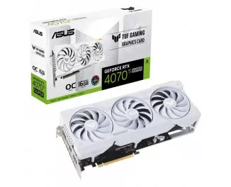Видеокарта ASUS GeForce RTX 4070 Ti SUPER TUF Gaming 16GB GDDR6X White OC Edition (TUF-RTX4070TIS-O16G-WHITE-GAMING)