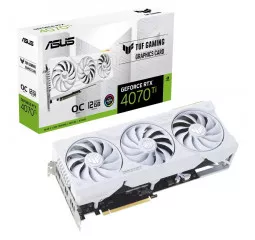 Видеокарта ASUS GeForce RTX 4070 Ti TUF Gaming White OC Edition 12GB GDDR6X (90YV0IJ2-M0NA00)