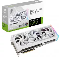 Видеокарта ASUS GeForce RTX 4080 ROG Strix 16GB GDDR6X White Edition (ROG-STRIX-RTX4080-16G-WHITE)