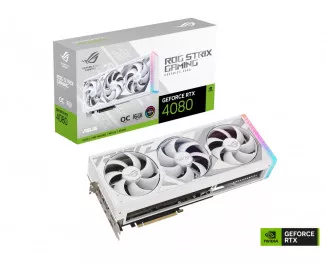 Видеокарта ASUS GeForce RTX 4080 ROG Strix White OC Edition 16GB GDDR6X (ROG-STRIX-RTX4080-O16G-WHITE)