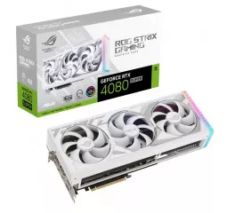 Видеокарта ASUS GeForce RTX 4080 SUPER ROG Strix 16GB GDDR6X White Edition (ROG-STRIX-RTX4080S-16G-WHITE)
