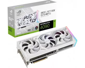 Відеокарта ASUS GeForce RTX 4090 ROG Strix 24GB GDDR6X White Edition (ROG-STRIX-RTX4090-24G-WHITE)