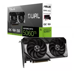 Видеокарта ASUS GeForce RTX 5060 Ti Dual 16GB GDDR7 OC Edition (DUAL-RTX5060TI-O16G)