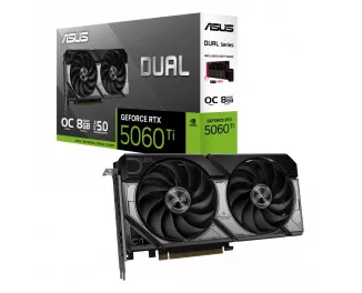 Видеокарта ASUS GeForce RTX 5060 Ti Dual 8GB GDDR7 OC Edition (DUAL-RTX5060TI-O8G)