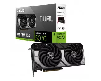 Видеокарта ASUS GeForce RTX 5070 Dual 12GB GDDR7 OC Edition (DUAL-RTX5070-O12G)