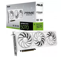 Видеокарта ASUS GeForce RTX 5070 PRIME White OC Edition 12GB GDDR7 (PRIME-RTX5070-O12G-WHITE)