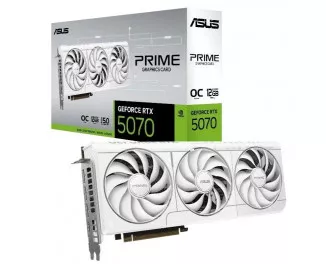 Видеокарта ASUS GeForce RTX 5070 PRIME White OC Edition 12GB GDDR7 (PRIME-RTX5070-O12G-WHITE)