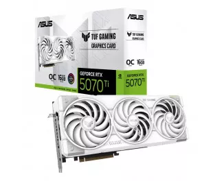 Відеокарта ASUS GeForce RTX 5070 Ti TUF Gaming 16GB GDDR7 White OC Edition (TUF-RTX5070TI-O16G-WHITE-GAMING)