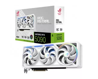 Відеокарта ASUS GeForce RTX 5090 ROG Astral 32GB GDDR7 White OC Edition (ROG-ASTRAL-RTX5090-O32G-WHITE)