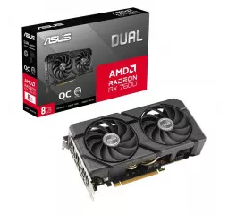 Відеокарта ASUS Radeon RX 7600 Dual EVO OC Edition 8GB GDDR6 (DUAL-RX7600-O8G-EVO)