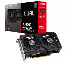 Видеокарта ASUS Radeon RX 9060 XT Dual 8G GDDR6 (DUAL-RX9060XT-8G)