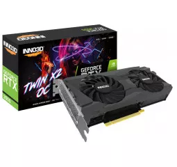 Відеокарта Inno3D GeForce RTX 3050 Twin X2 OC (N30502-08D6X-11902130)