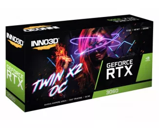 Відеокарта Inno3D GeForce RTX 3060 TWIN X2 OC (N30602-12D6X-11902120H)