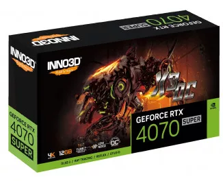 Видеокарта Inno3D GeForce RTX 4070 SUPER X3 OC (N407S3-126XX-186162L)