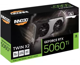 Відеокарта Inno3D GeForce RTX 5060 Ti 16GB TWIN X2 (N506T2-16D7-191073N)