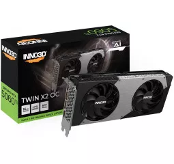 Видеокарта Inno3D GeForce RTX 5060 Ti 16GB TWIN X2 OC (N506T2-16D7X-191073N)