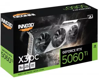 Видеокарта Inno3D GeForce RTX 5060 Ti 16GB X3 OC (N506T3-16D7X-191073L)