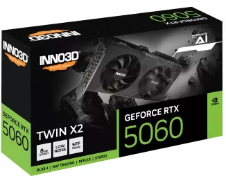Відеокарта Inno3D GeForce RTX 5060 TWIN X2 8G (N50602-08D7-195071N)