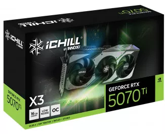 Видеокарта Inno3D GeForce RTX 5070 Ti ICHILL X3 (C507T3-16D7X-176069H)