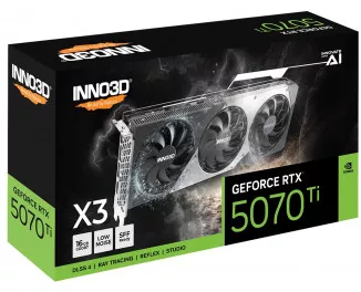 Видеокарта Inno3D GeForce RTX 5070 Ti X3 (N507T3-16D7-176068N)