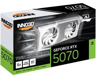 Видеокарта Inno3D GeForce RTX 5070 TWIN X2 OC WHITE (N50702-12D7X-195064W)