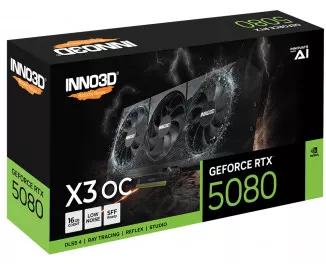 Видеокарта Inno3D GeForce RTX 5080 X3 OC (N50803-16D7X-17603930)