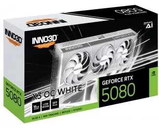 Відеокарта Inno3D GeForce RTX 5080 X3 OC WHITE (N50803-16D7X-17605211)
