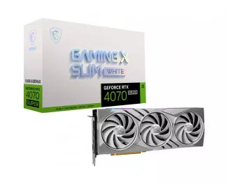 Видеокарта MSI GeForce RTX 4070 SUPER 12G GAMING X SLIM WHITE