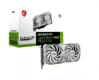 Видеокарта MSI GeForce RTX 4070 Ti SUPER 16G VENTUS 2X WHITE OC