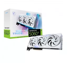 Видеокарта MSI GeForce RTX 5060 Ti 16G GAMING TRIO OC WHITE