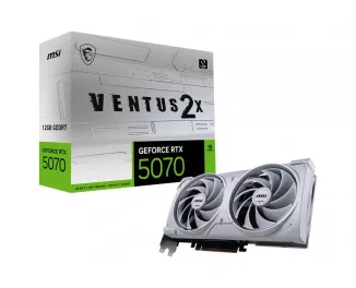 Видеокарта MSI GeForce RTX 5070 12G VENTUS 2X WHITE