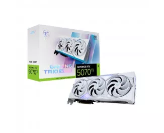 Видеокарта MSI GeForce RTX 5070 Ti 16G GAMING TRIO OC WHITE