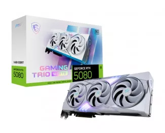 Видеокарта MSI GeForce RTX 5080 16G GAMING TRIO OC WHITE